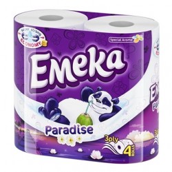 ТОАЛЕТНА ХАРТИЯ ЕМЕКА 4БР./10 PARADISE ЛИЛАВА