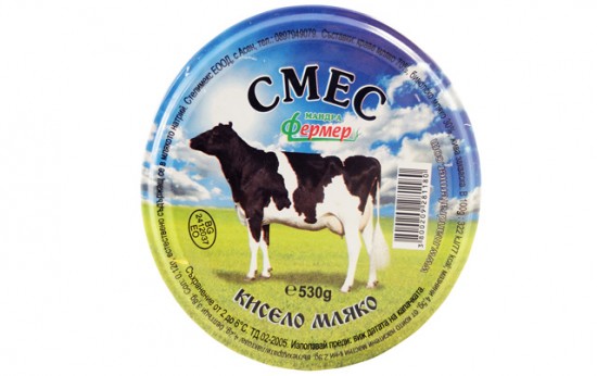 КРАВЕ КИСЕЛО МЛЯКО СМЕС 530ГР.*6БР. ФЕРМЕР 0