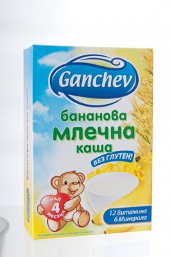 БАНАНОВА МЛЕЧНА КАША 200ГР ГАНЧЕВ - ЦЕНА ЗА БР.